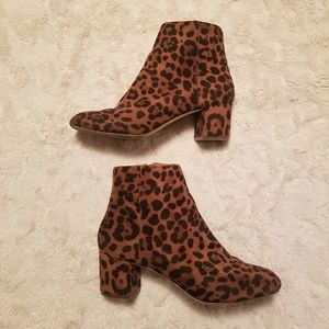 Charlotte Russe Cheetah Print Booties